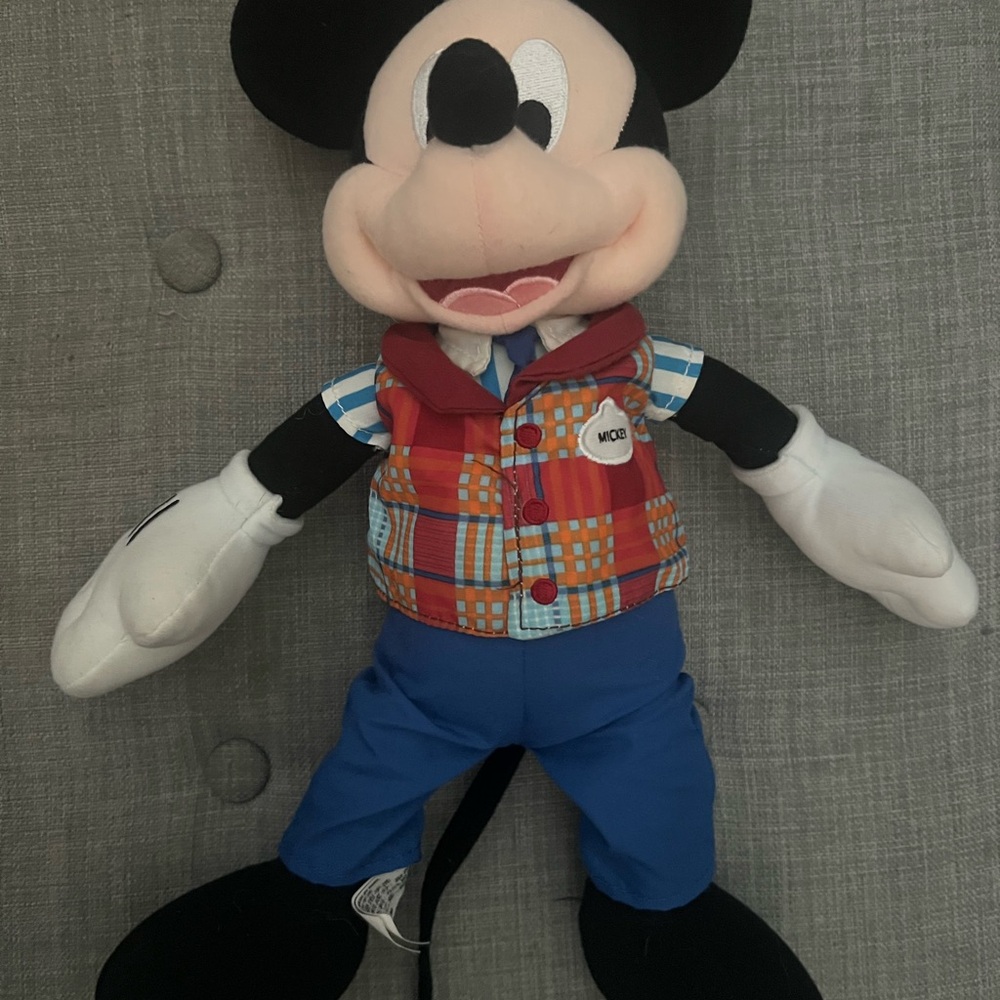 Disney Mickey Mouse Plush Toy - Red, Blue, Black